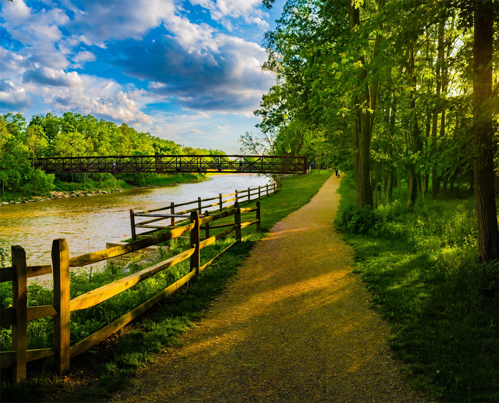 Chagrin River Park in Willoughby and Eastlake Ohio Lake Metroparks
