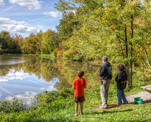 hidden lake in leroy twp. - camp, fish, bike and boat