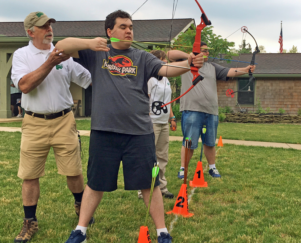 Adapted program - archery - bow - arrow - Lake Metroparks