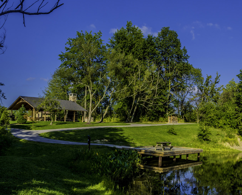 Girdled Road Reservation and Wetlands Concord Twp., waterfall Lake